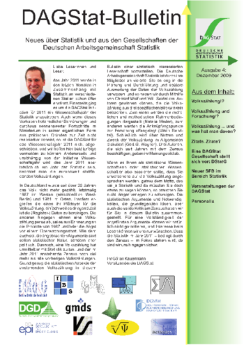 DAGStat-Bulletin - 4 - Dezember 2009