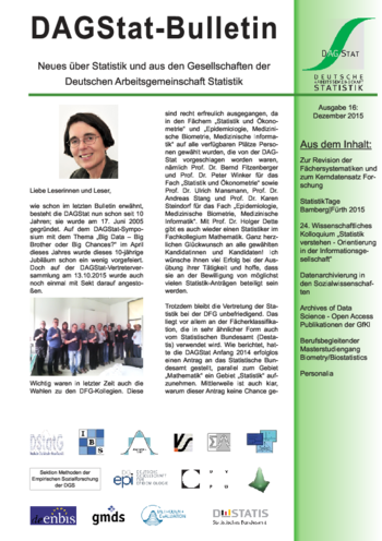 DAGStat-Bulletin - 16 - Dezember 2015