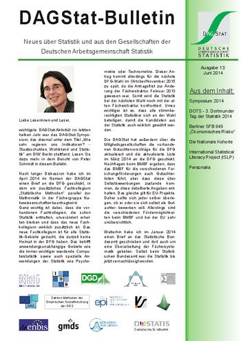 DAGStat-Bulletin - 13 - Juni 2014