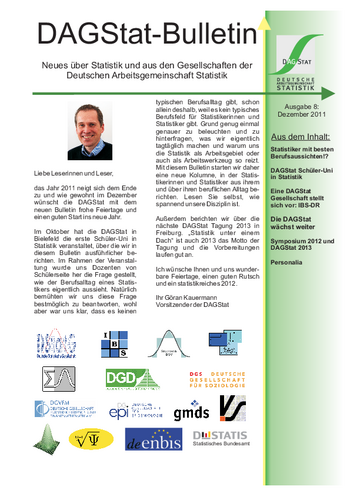 DAGStat-Bulletin - 8 - Dezember 2011