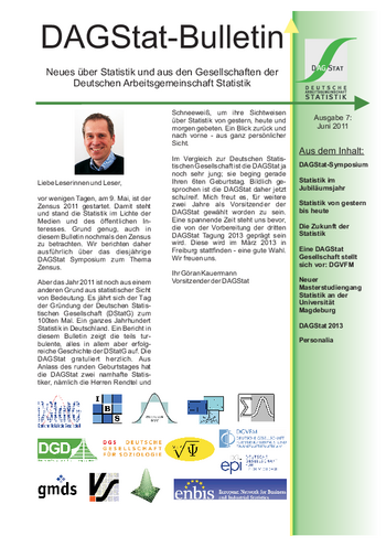 DAGStat-Bulletin - 7 - Juni 2011