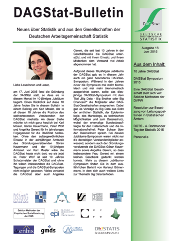 DAGStat-Bulletin - 15 - Juni 2015
