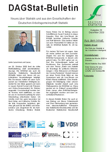 DAGStat-Bulletin - 26 - Dezember 2020